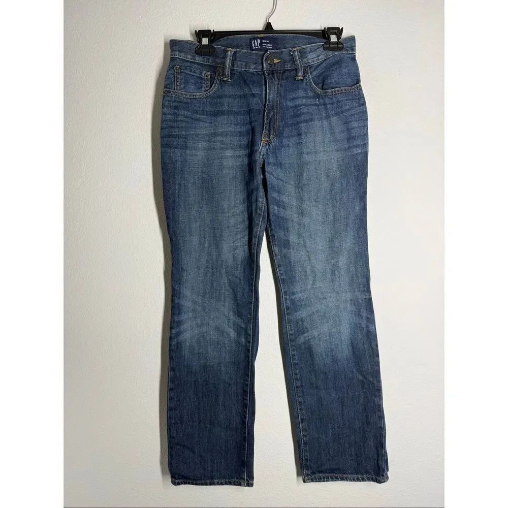 Gap Denim Men’s Straight Leg Jeans Size 29 X 27” Blue